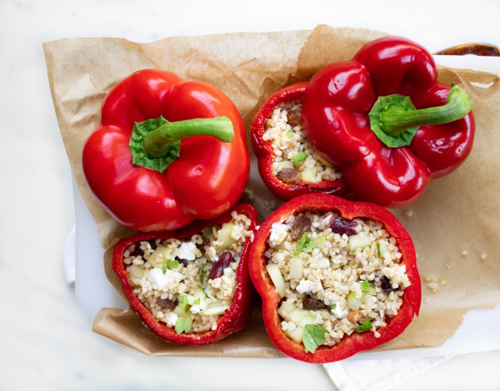 Gevulde paprika uit de oven Thehealthyfoodblog